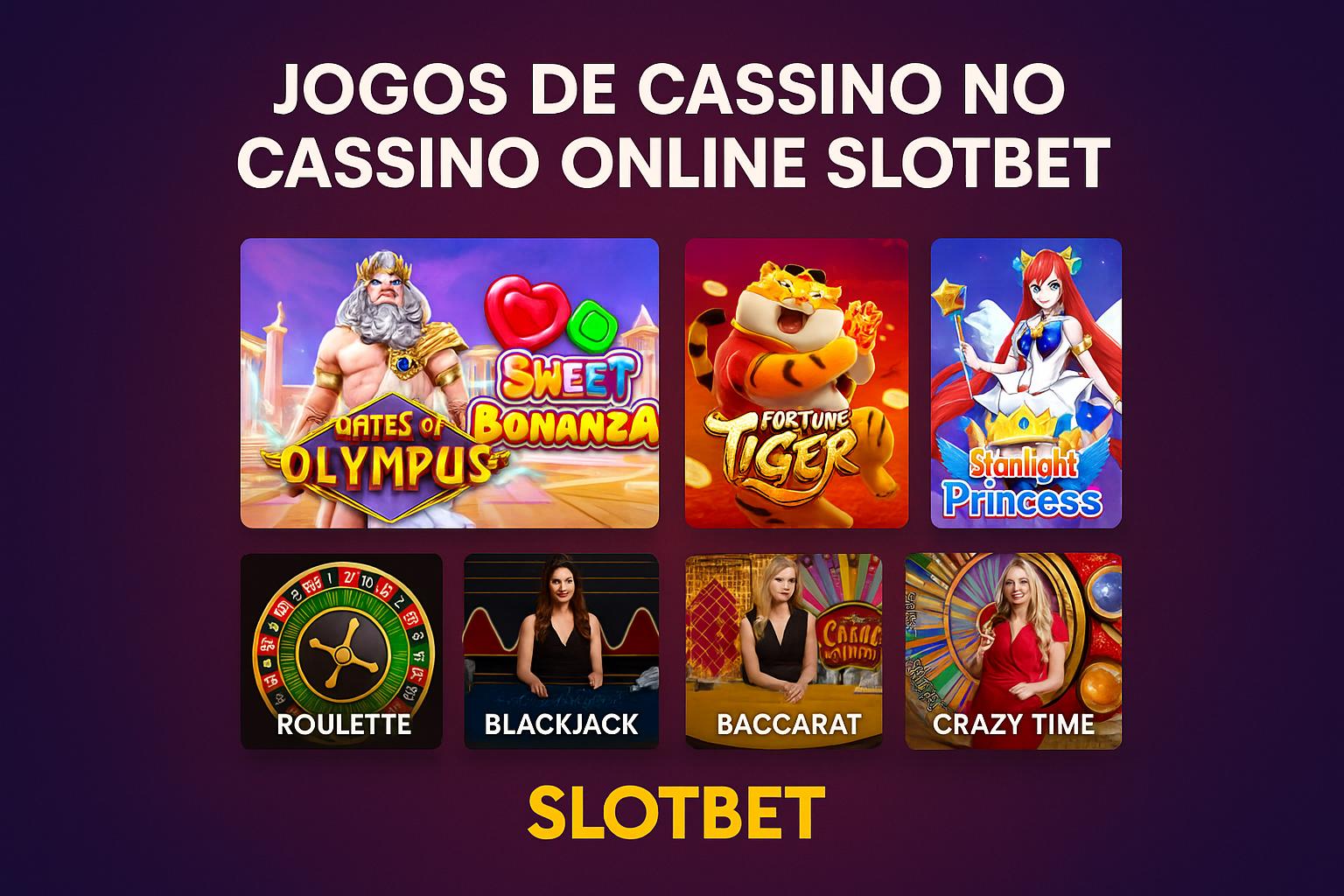 Jogos de cassino online inovadores e emocionantes na SLOTBET