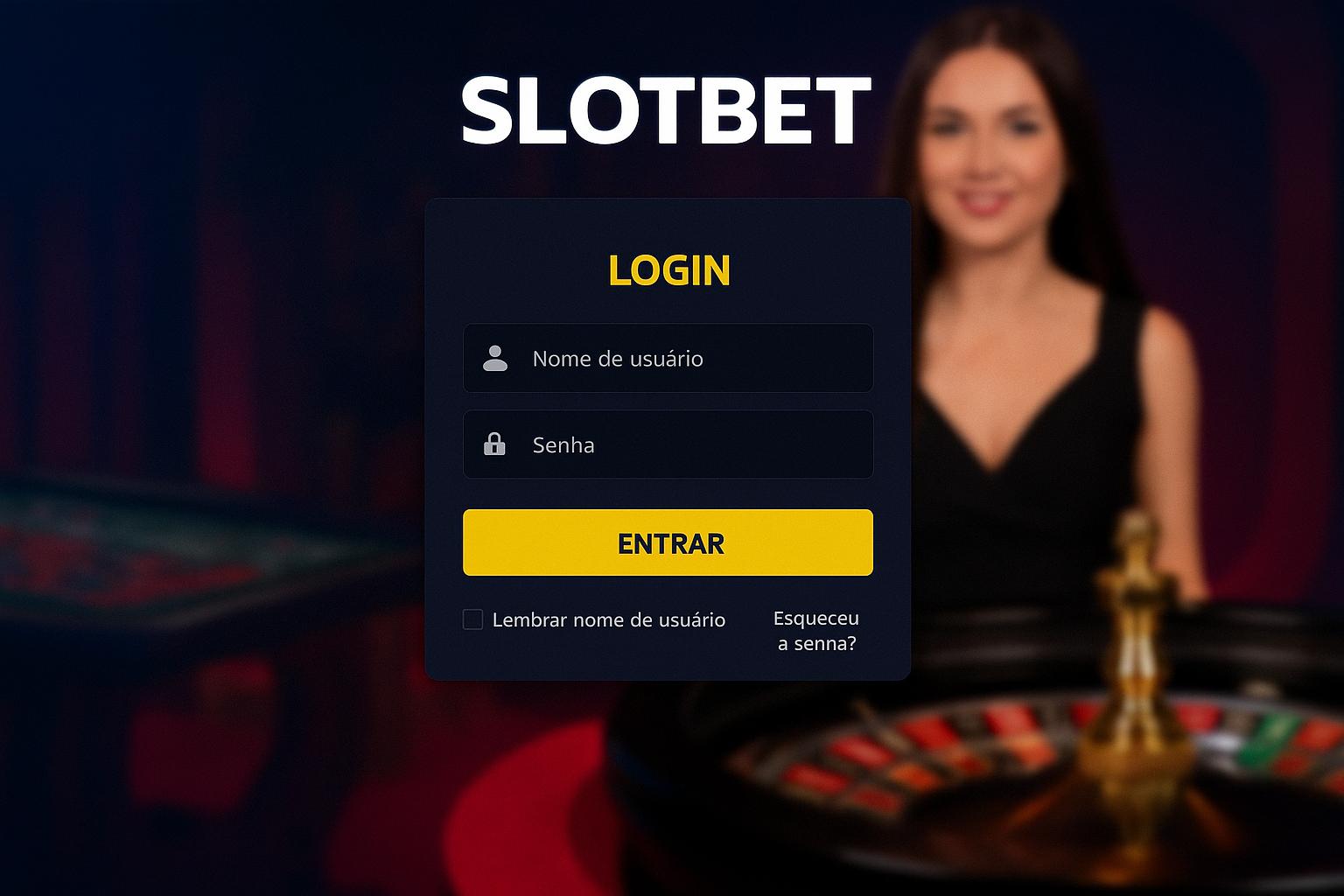 Criar uma nova Conta no plataforma SLOTBET  